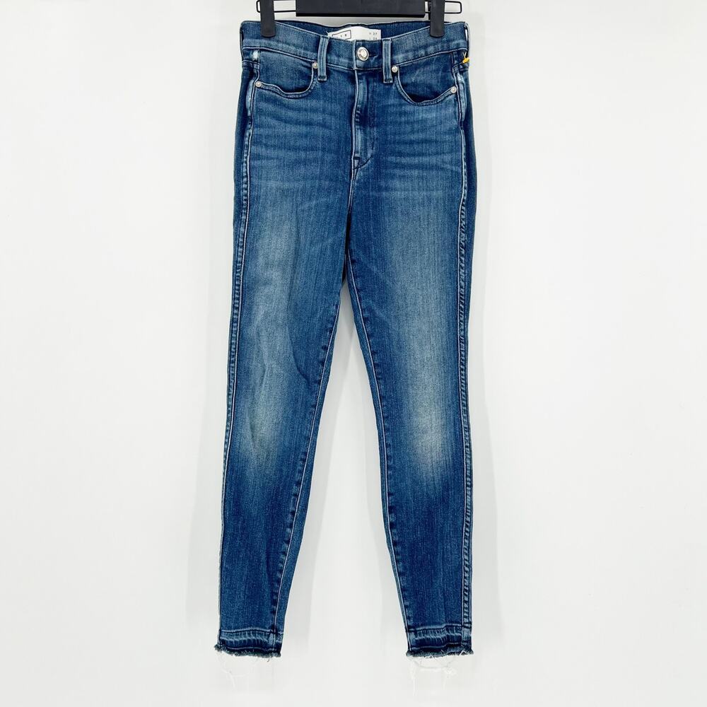 AYR Women's Blue High Rise Medium Wash Cropped Skinny Denim Jeans Size 27x26